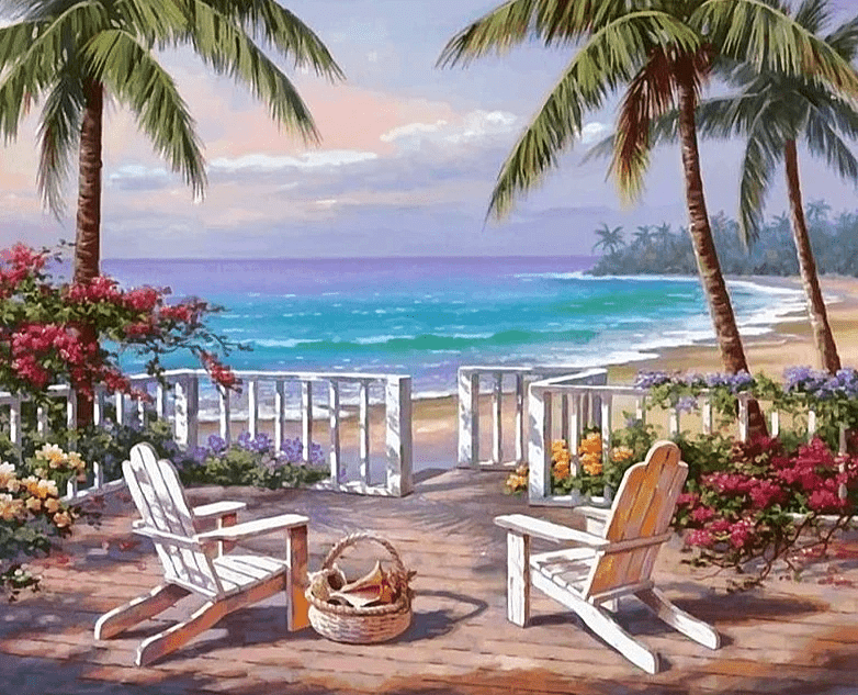 Paint by Numbers Kit Landscape Seaside - Painting By Number