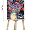 Paint By Numbers Kit Abstract Deer - Painting By Number