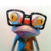 Cute Colorful Glasses Frog Painting By Number Kit - Painting By Number