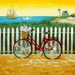 Paint by Numbers Kit Landscape Bicycle - Painting By Number