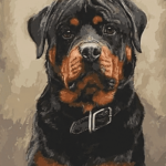 Paint by Numbers Kit Rottweiler Dog - Painting By Number