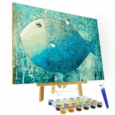 Paint by Number Kit Abstract Fish Paint by Numbers Kit