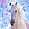 Paint by Numbers Kit White Horse - Painting By Number