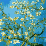 Paint by Numbers Kit Van Gogh Flower Apricot - Painting By Number