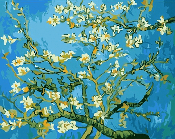 Paint by Numbers Kit Van Gogh Flower Apricot - Painting By Number