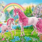 Paint by Numbers Kit for Kids Pink Unicorn - Painting By Number