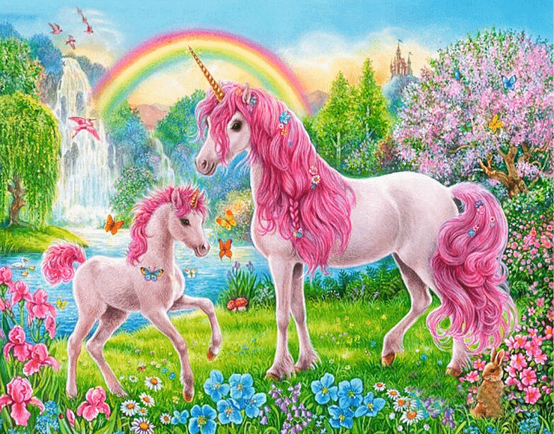 Paint by Numbers Kit for Kids Pink Unicorn - Painting By Number