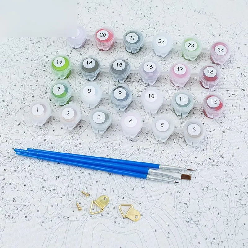Paint By Numbers Kit Landscape Flower - Painting By Number