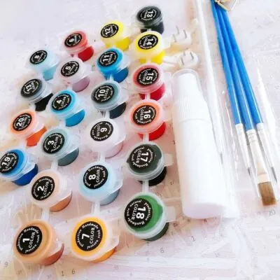 Kit de Peinture par Numéros Arbre sur Volcan