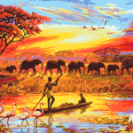 Paint By Number Kit Landscape Natural Africa - Painting By Number