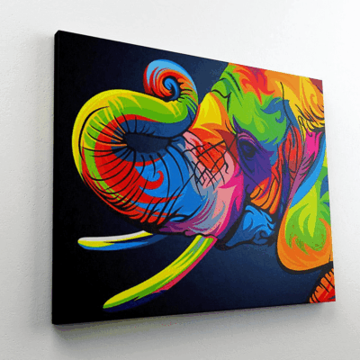 Paint By Number Kit Abstract Elephant Paint by Numbers Kit