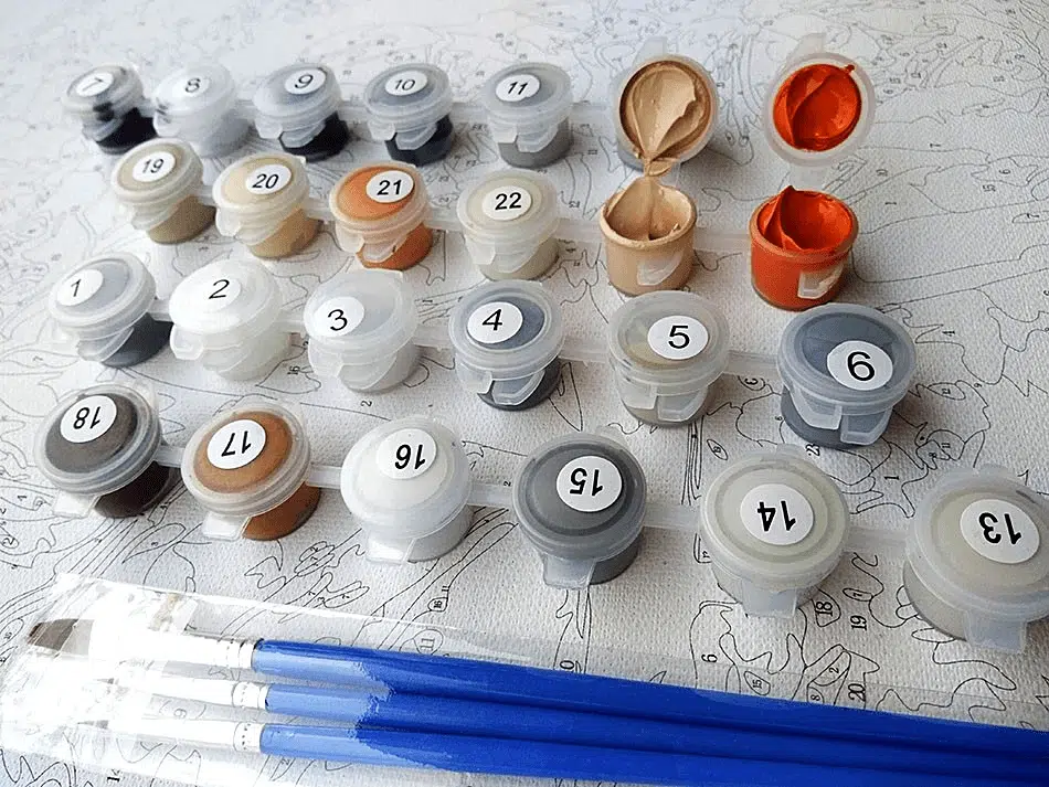 Kit de Peinture par Numéros Rue Européenne Vintage pour Adultes