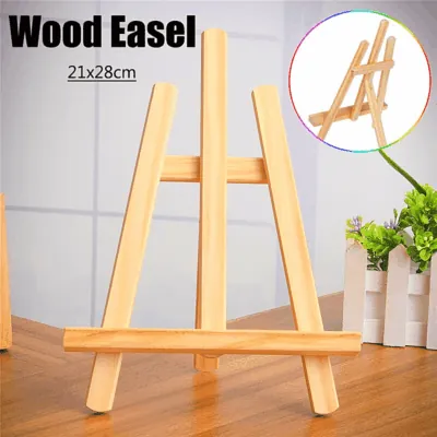 Chevalet en Bois de Table DIY 21x28cm Support Présentoir