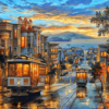 Paint By Numbers Kit Landscape San Francisco - Painting By Number