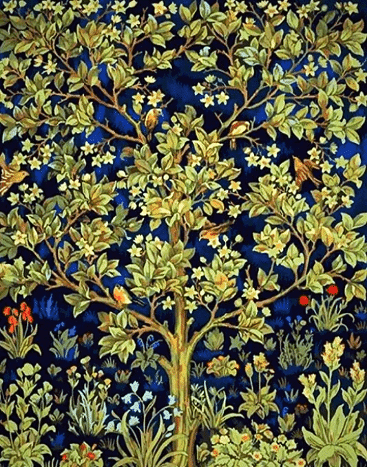 Paint By Numbers Kit Tree of Life By William Morris - Painting By Number