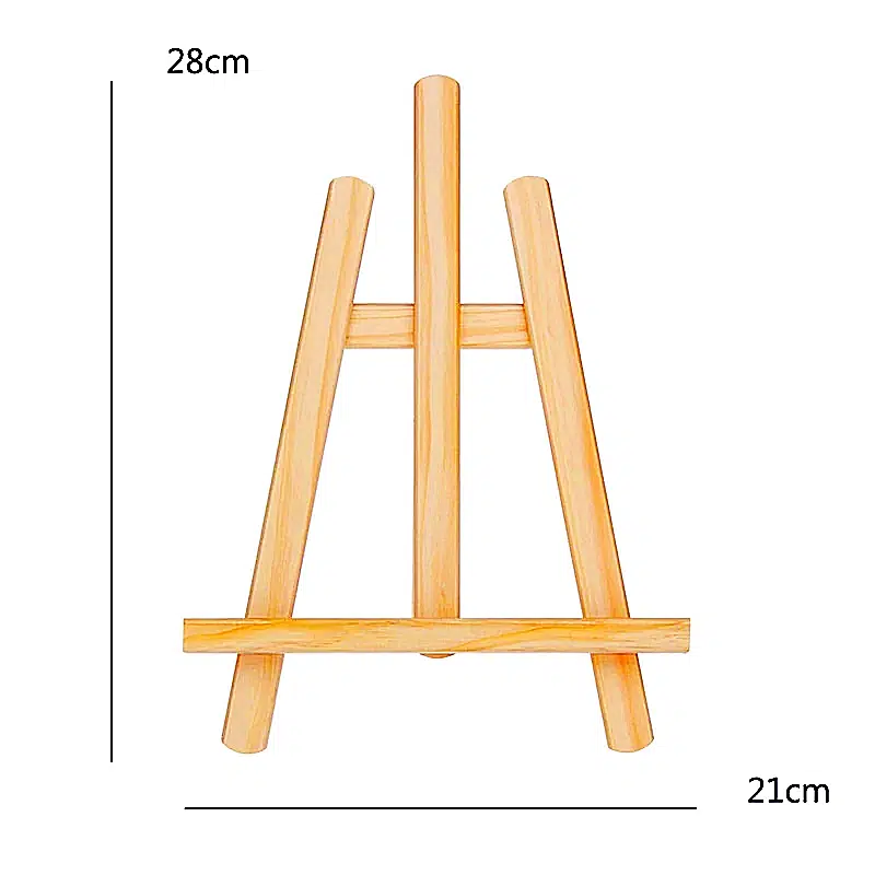 Chevalet en Bois de Table DIY 21x28cm Support Présentoir