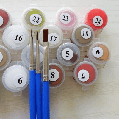 Paint By Numbers Kit Wave Sunset - Painting By Number