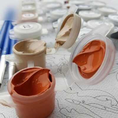 Two Wolves Paint by Numbers Kit - Painting By Number