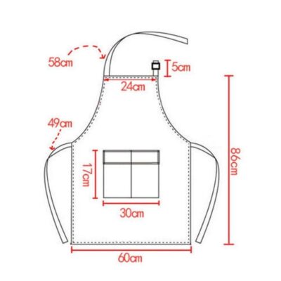 Adult Waterproof Sleeveless PVC Artist Craft Painting Apron/Smock - Painting By Number