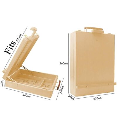 Portable Folding Wood Painting Table and Easel - Painting By Number