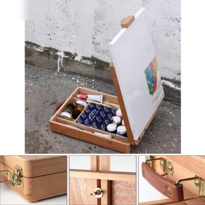 Portable Folding Wood Painting Table and Easel - Painting By Number