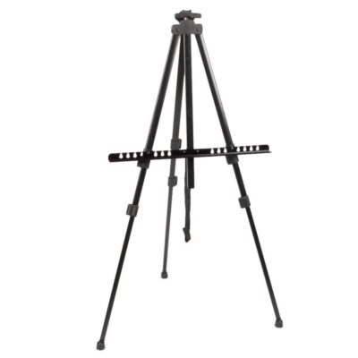 Artist's Iron Folding Easel Light Weight with Black Carry Bag - Painting By Number