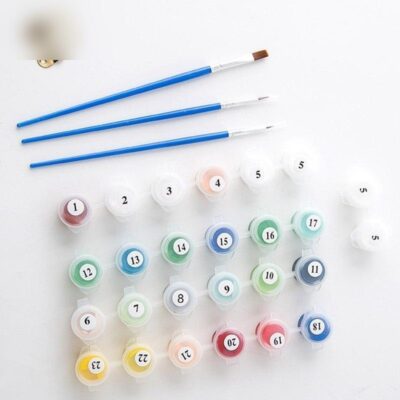 Vintage Abstract Elephant Paint by Numbers Kit - Painting By Number