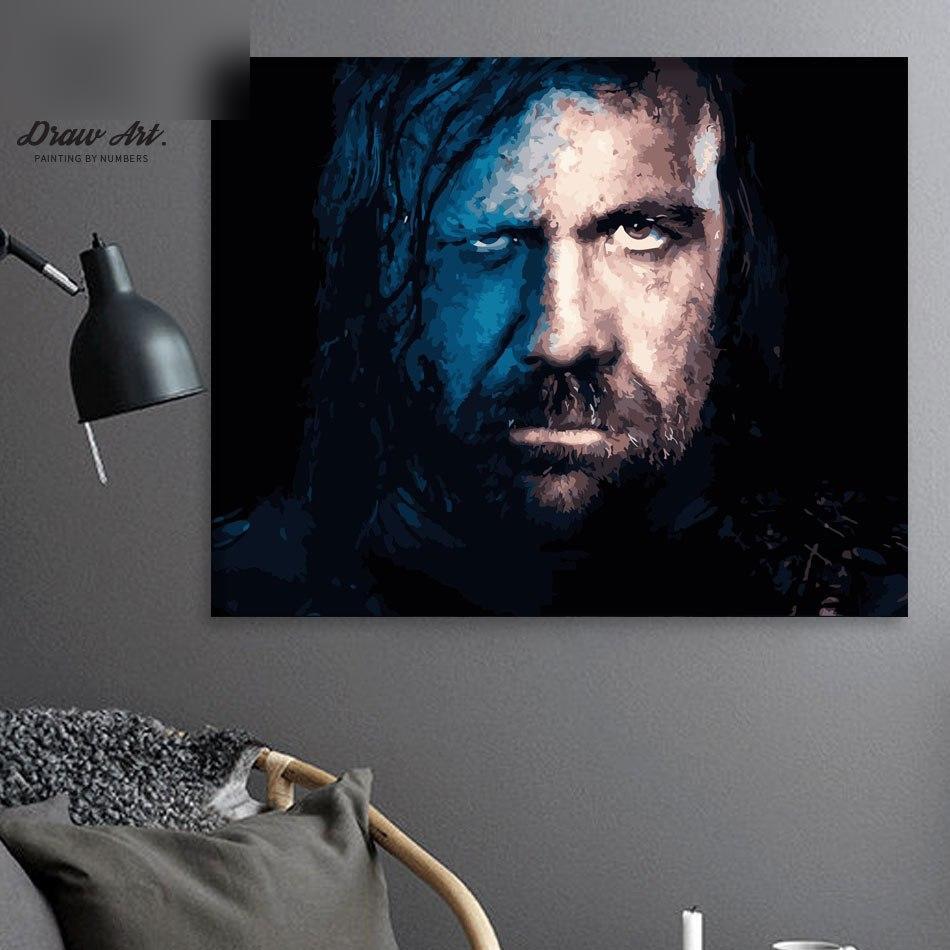Sandor "The Hound" Clegane from Game of Thrones Paint by Numbers Kit - Painting By Number