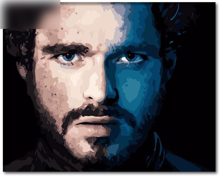 Robb Stark Painting from Game of Thrones Paint by Numbers Kit - Painting By Number