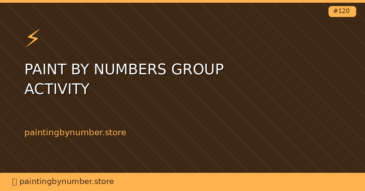paint by numbers group activity