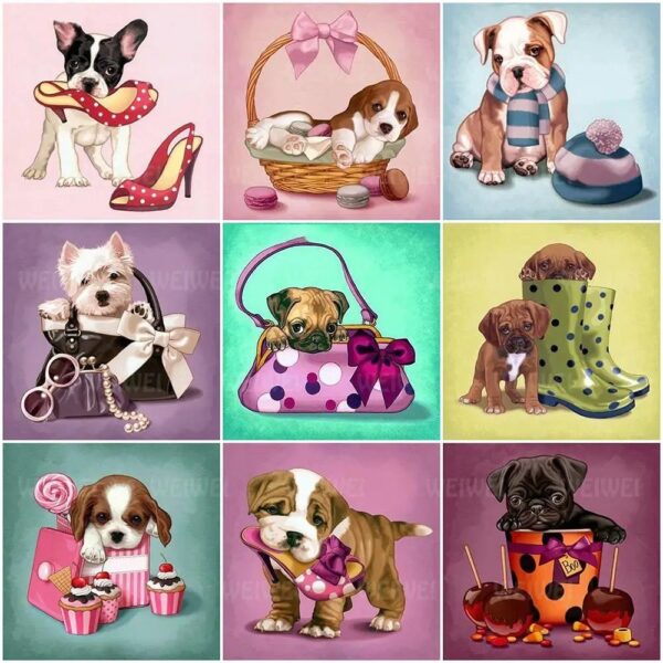 5D AnimalsCute Cartoon Diamond Painting Kit - DIY Art