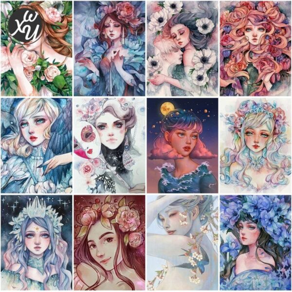 5D Diamond Portrait Cartoon Diamond Art Diamond Painting Kit - DIY Art