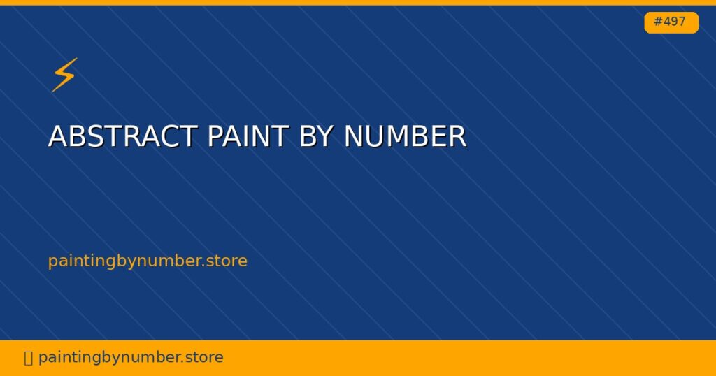 abstract paint by number