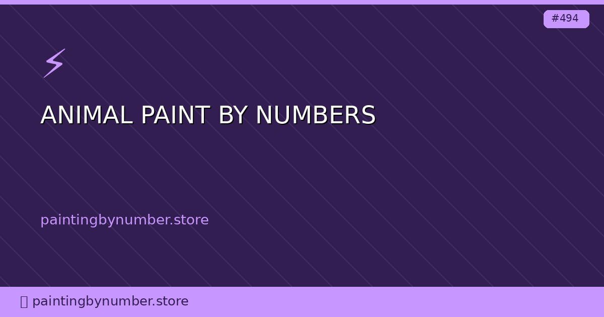 animal paint by numbers
