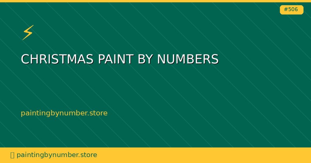 christmas paint by numbers