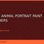 custom animal portrait paint by numbers