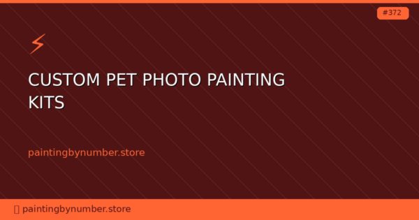 custom pet photo painting kits