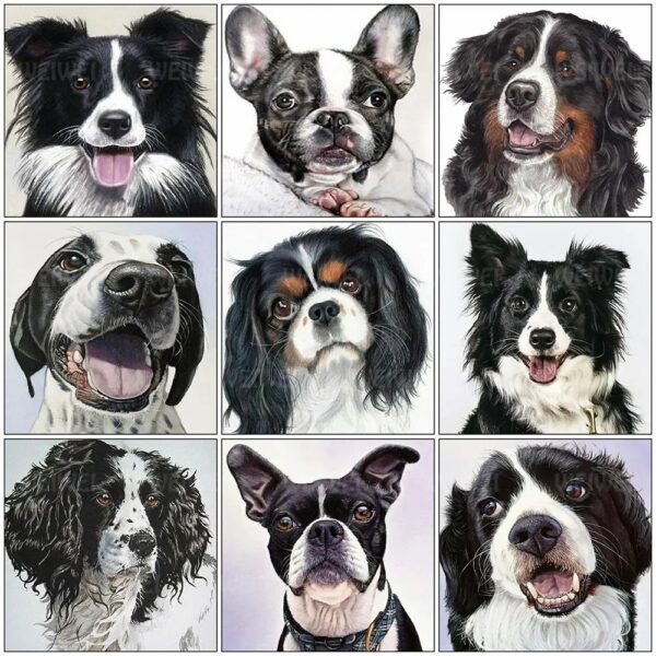 Dog DIY Diamond Animal Painting Kits Diamond Painting Kit - DIY Art