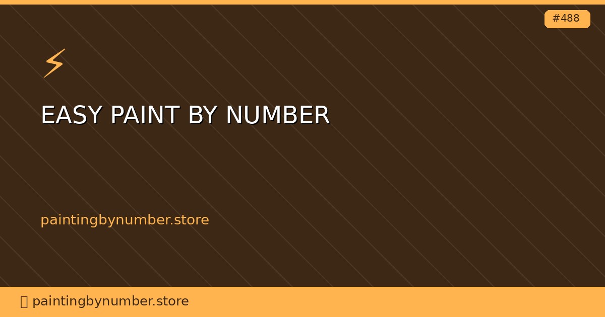easy paint by number