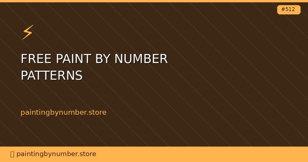 free paint by number patterns