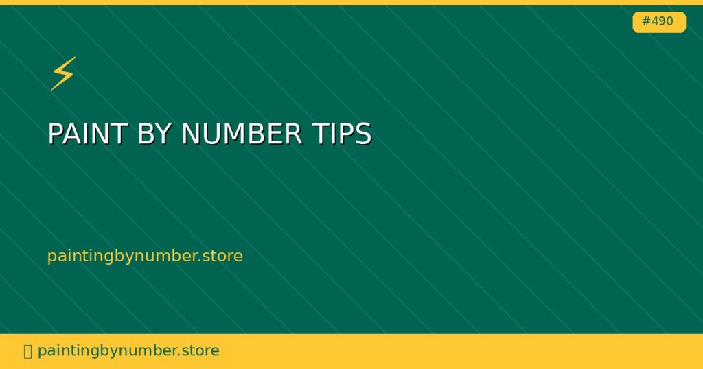 paint by number tips