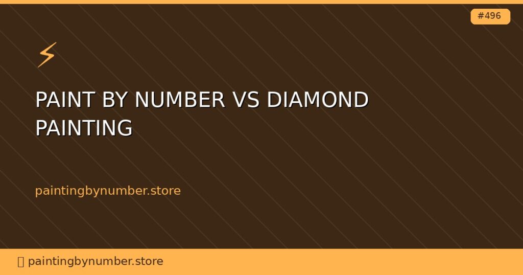 paint by number vs diamond painting