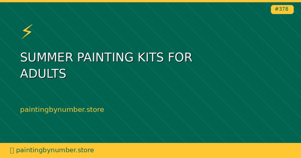 summer painting kits for adults