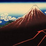 Thunderstorm Below the Summit by Hokusai - Paint by Numbers Kit