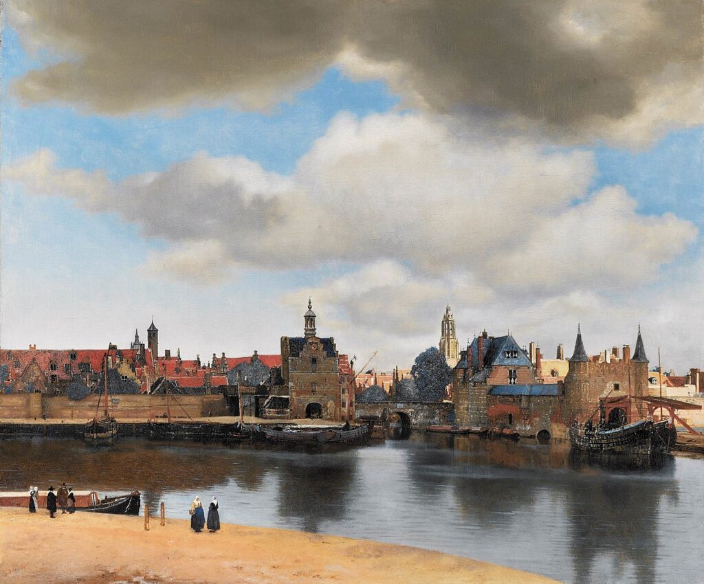 View of Delft by Vermeer - Paint by Numbers Kit
