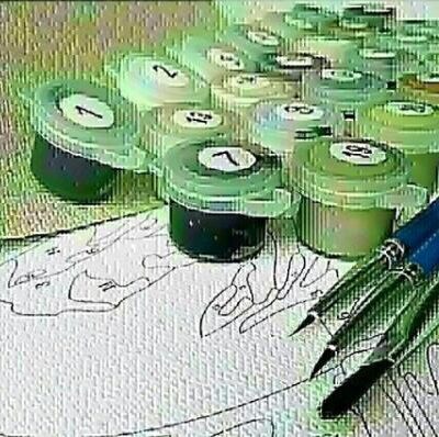 Still Life With Roses & Violin - Paint by Numbers Kit