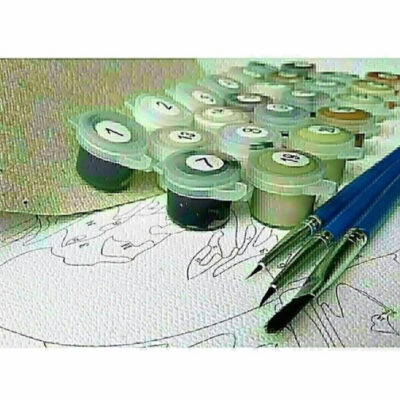 Santa's Little One Paint by Numbers Kit