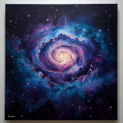 Glow in the Dark Galaxy Space Paint by Numbers Kit