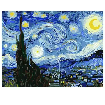 Starry Night by Van Gogh - Paint by Numbers Kit