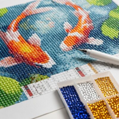 Koi Pond Diamond Painting Kit